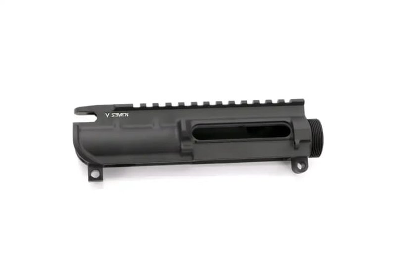 V Seven Sovereign AR-15 Threaded Stripped Upper Receiver w/no Forward Assist Cerakote Armor Black