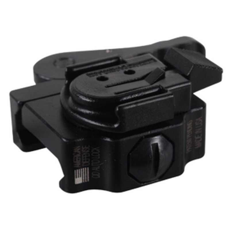 American Defense AD-21 Helmet Light Mount for Picatinny Rail (Black)