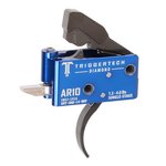 TriggerTech AR-10 Single Stage Diamond Pro Curved Trigger Black/Blue 1.5-4.0 lb