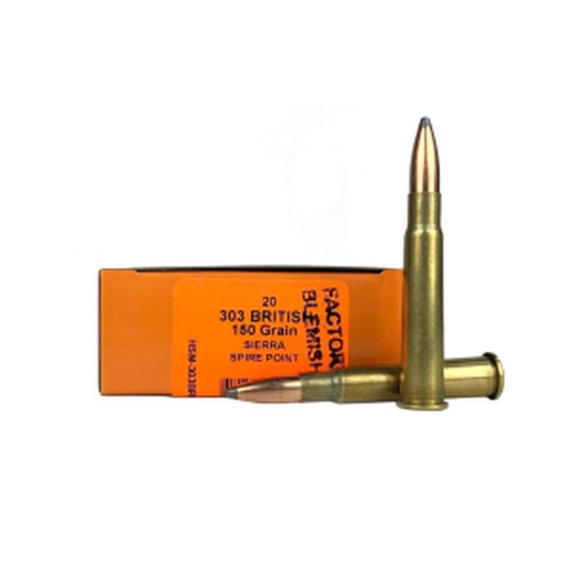 HSM Sierra Spire Point 303 British 150gr Rifle Ammunition 20rd Box