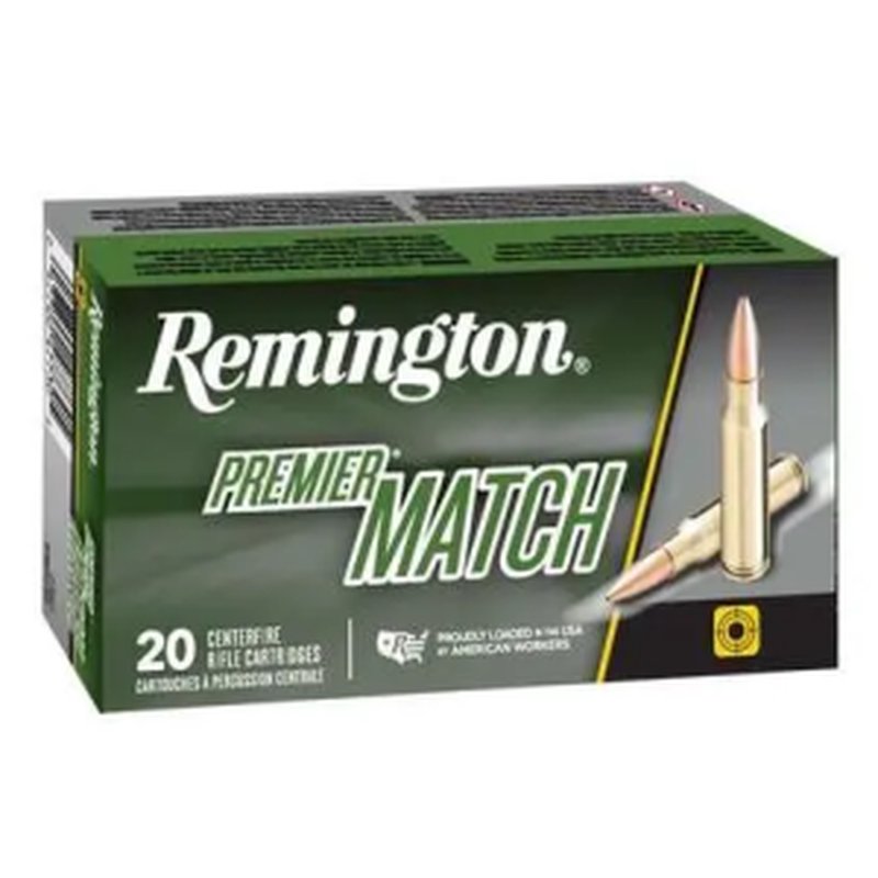 Remington Premier RM65PRC01 Premier Match 6.5 PRC 145 Grain Open Tip Boat Tail Ammunition
