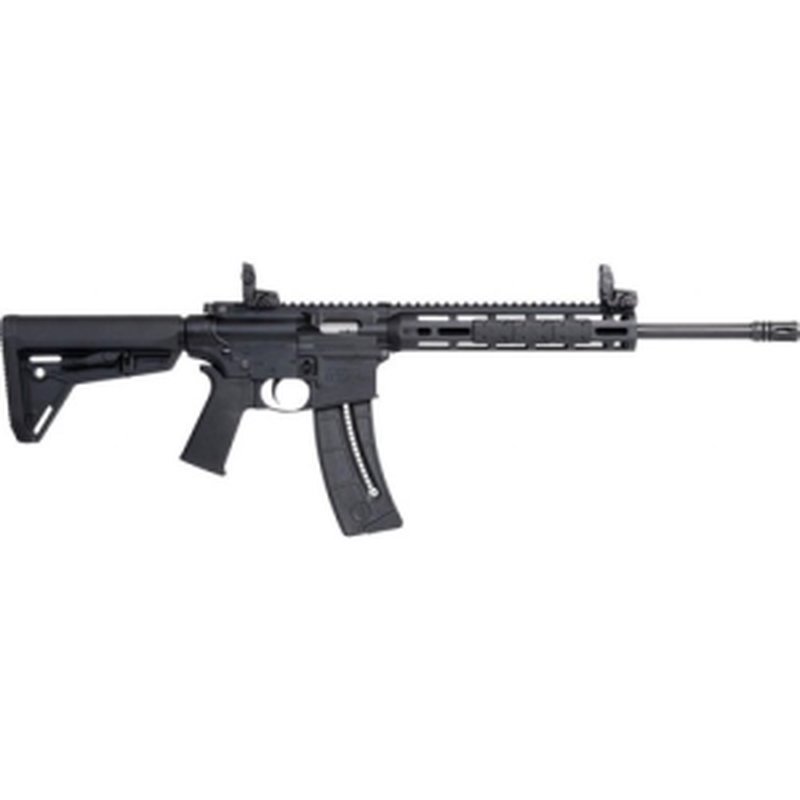 M&P15-22 Sport MOE SL 16.5" 25 Round 22 Long Rifle Semi Auto Rifle - Black