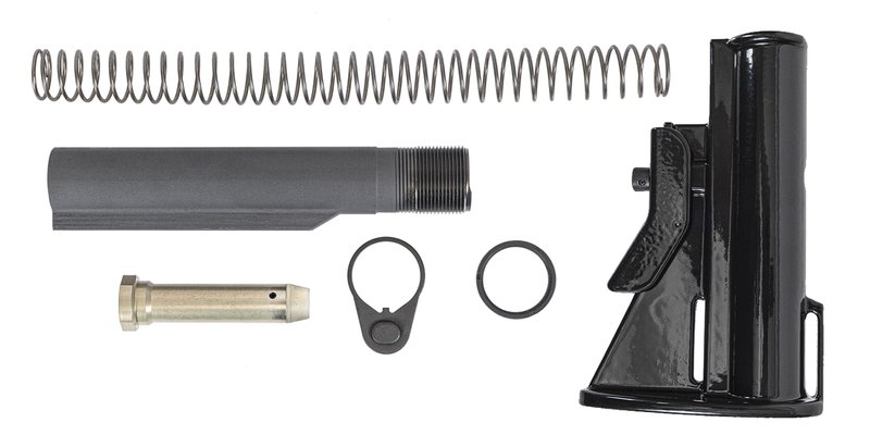 Harrington & Richardson Aluminum CAR Stock w/ 2 Position Buffer Tube, Gray