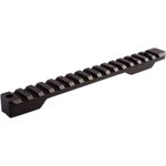 Talley PL0258763 Picatinny Rail Black Hardcoat Anodized Aluminum Fierce Edge/Fury Long Action 0 MOA