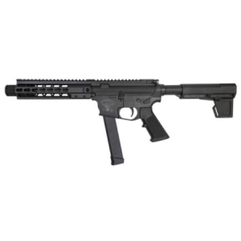 Brigade 9mm Graphite Black Cerakote Battle Pistol with KeyMod Rail and Billet Lower Receiver