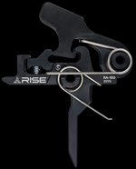 Rise Armament RA-100 Two-Stage Trigger for AR-15 AR-10 Black Nitride RA100F