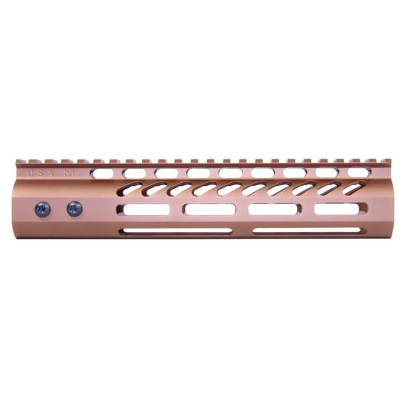 Guntec USA 4in Ultra Lightweight Thin M-LOK System Handguard w/ Monolithic Top Rail