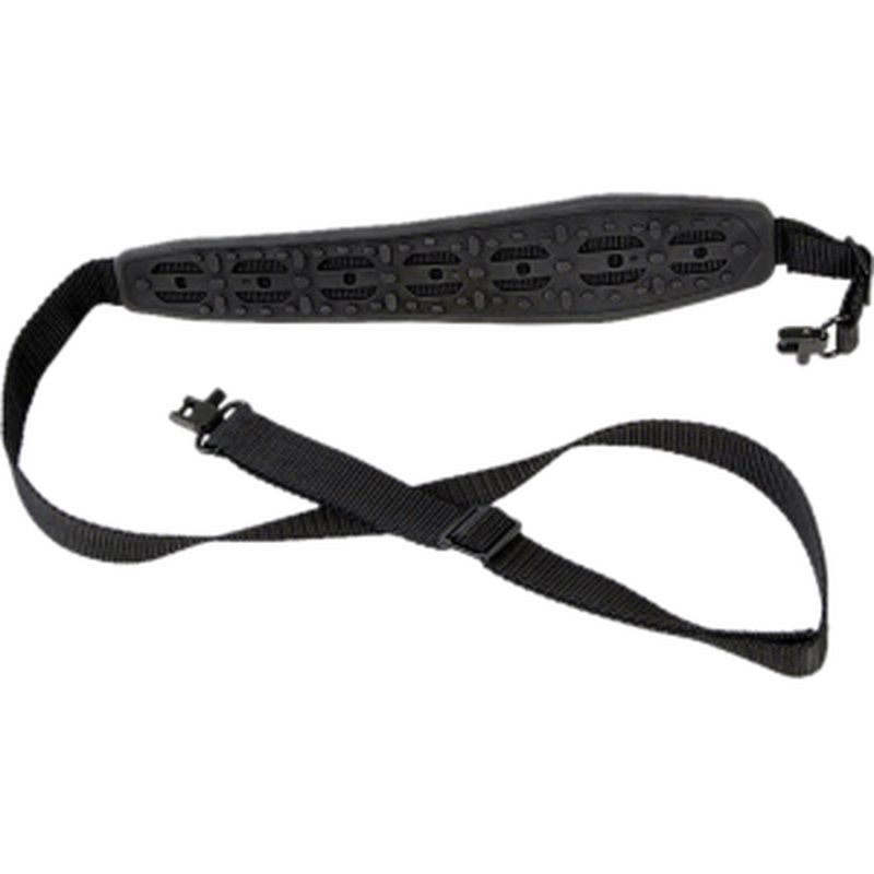 Bulldog BD839 Armor Molded Rifle Sling, Sling, Black, Poly Oxford Nylon, Deluxe Locking Swivels.