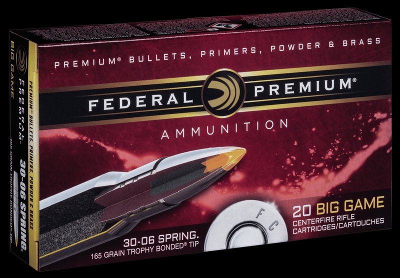 Federal Premium Trophy Bonded Tip .30-06 SPRG 165 Grain TB Ammunition