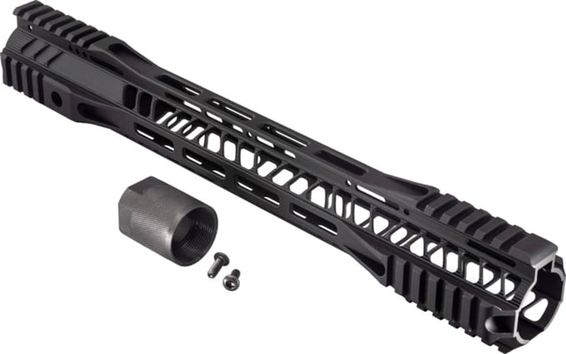 TRYBE Defense AR-15 M-LOK Extra Lightweight Quad Handguard w/ Cut Rail