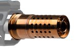 Q LLC Cherry Bomb Muzzle Brake 8.6 Blackout M18X1.5 Gold
