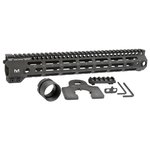 Midwest Industries 1-Piece G4 Free-Float Handguard 13.37\" for AR-15, Black - MI-G4M13.375