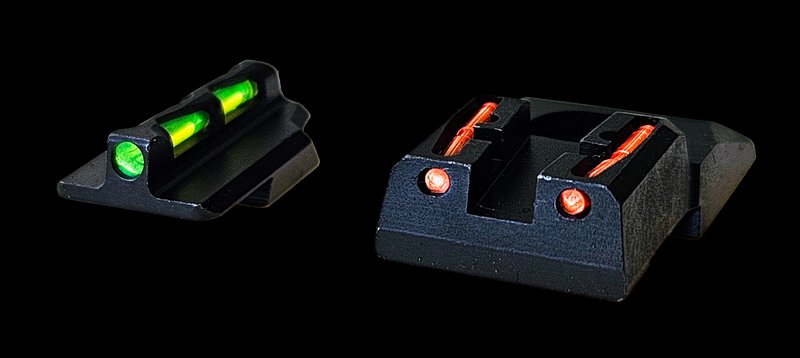 HiViz LiteWave Ruger Security 9 Fiber Optic Sight Set Black