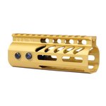 Guntec USA 4in Ultra Lightweight Thin M-LOK System Handguard w/ Monolithic Top Rail