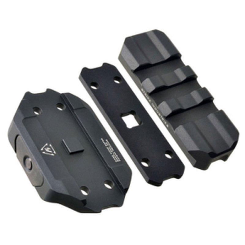 Strike Industries REX Riser Low Profile AR Rail Riser, Black Anodized - SI-REX-RISER-BK