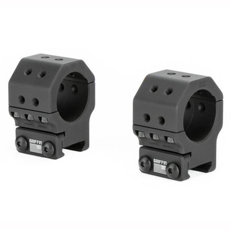 Griffin Armament SPRM Rings 30mm 1.125 Inch Height 0MOA Mount SMR1.125H30MM