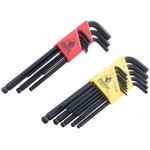 Bondhus BallDriver Hex Key L-Wrench Set 22-Piece Standard & Metric Combo