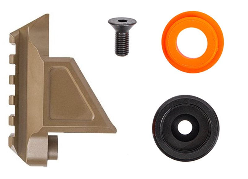 PSA JAKL 9MM Brace/Stock Adapter, Thread Plug and Screw, FDE
