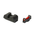 Zaffiri Precision Fiber Optic Sight Set for Glock - Red/Black Housing