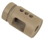 Guntec USA AR-15 Micro Comp Steel Compensator Cerakote Flat Dark Earth