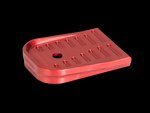 Timber Creek Outdoors GLMFPR Glock Magazine Floor Plate Red Gen4/Gen5 CNC Aluminum