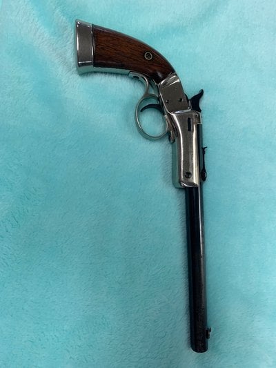 J Stevens A&t Co Model 35 Single Shot Pistol .22 LR 8in Nickel