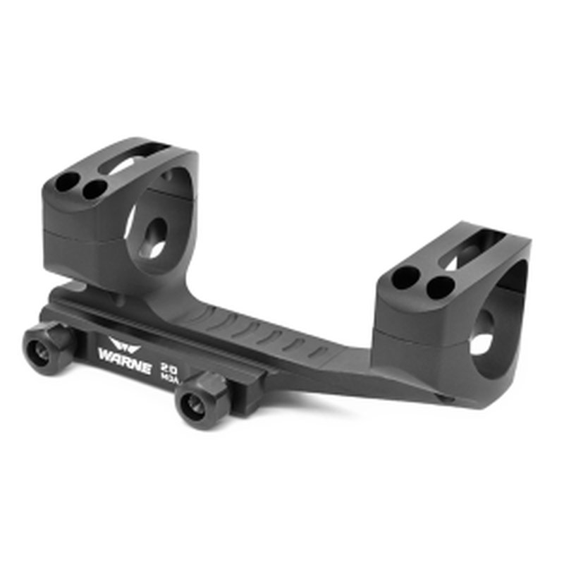 Warne MSR 20 MOA Extended Skeletonized 1in Black Mount
