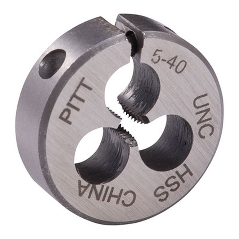 Wire Gauge Carbon Dies - Round Wire Gauge Carbon Die 13/16" Diameter 5-40 Thread