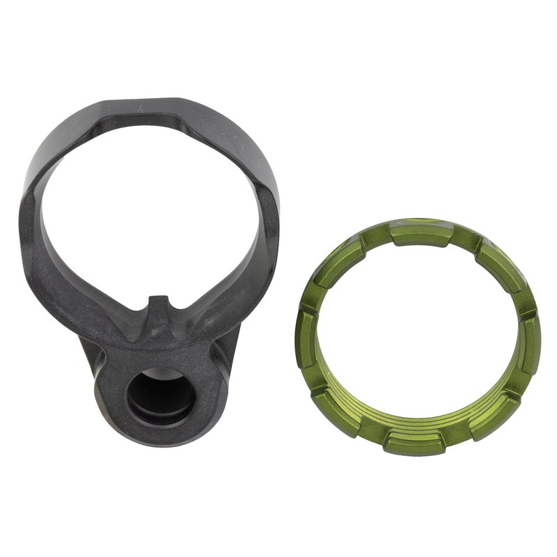 Fortis Manufacturing K1 Enhanced End Plate & Castle Nut Combo for AR-15 (QD Socket) — Olive Drab Green