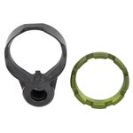Fortis Manufacturing K1 Enhanced End Plate & Castle Nut Combo for AR-15 (QD Socket) — Olive Drab Green