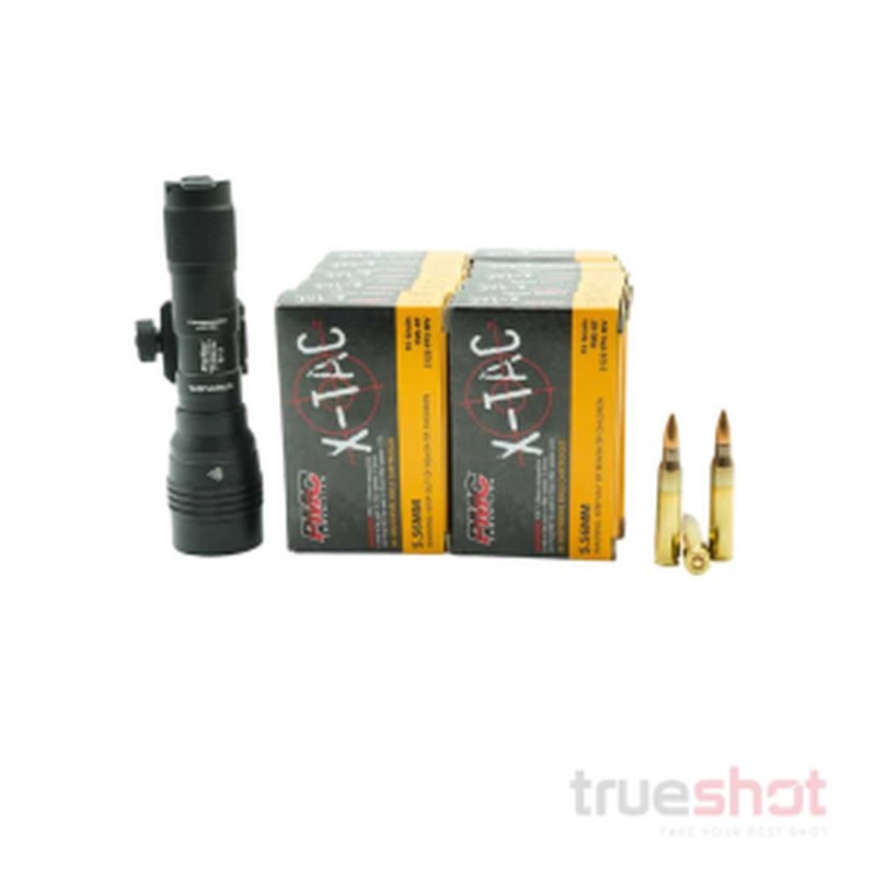 Streamlight Protac HL-X Rifle Light and 200 Rounds Ammo Bundle