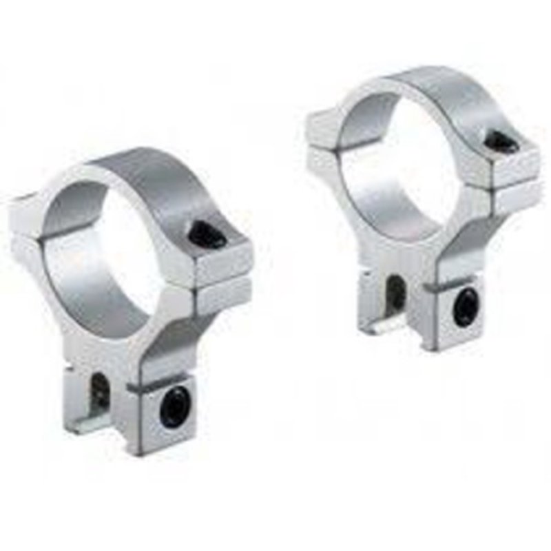 BKL 257-S Long Dovetail Rings 0.6" for 1" Scope Tubes Stainless Set