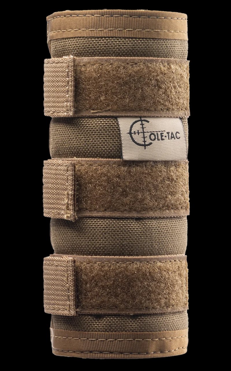 Cole-TAC HTP Suppressor Cover 7.5 Inch Coyote Brown 1-2 Inch Diameter Fits