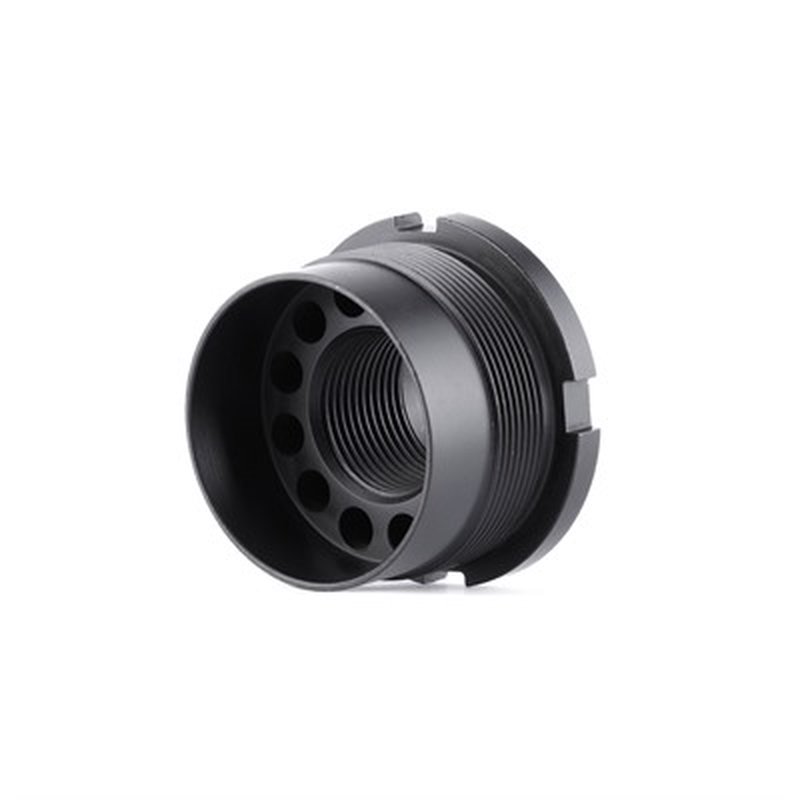 Dead Air P-Series Fixed Mount M18x1 for Ghost 45/Wolfman - Tactical Black - DA413