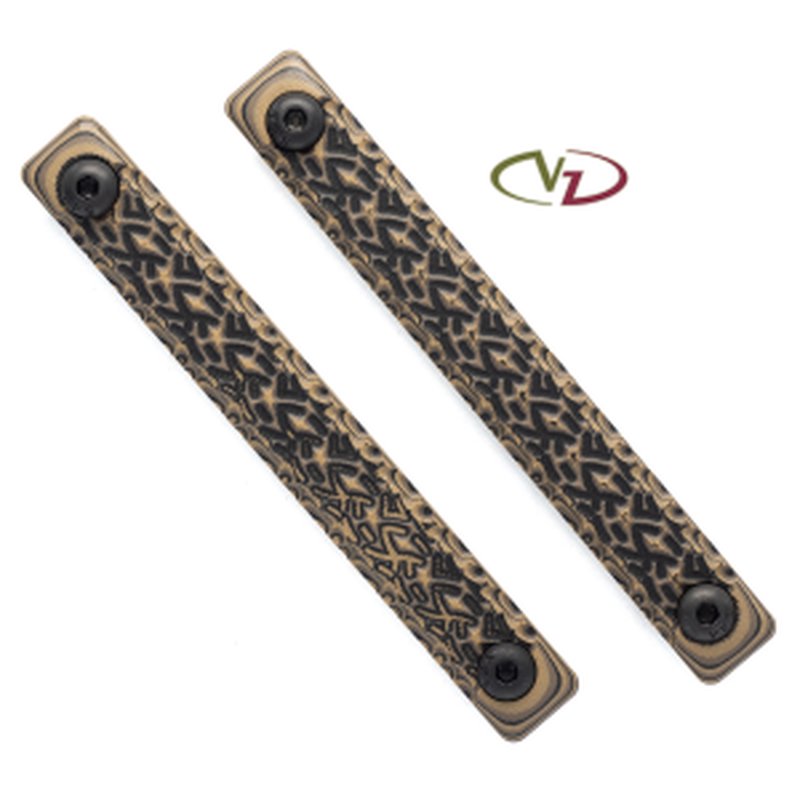 MLG Slim Line 6 Hole Rail Cover - Stipple - Hyena Brown