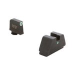 Ameriglo 3XL Tall Green Tritium White Outline Front, Tritium Dot Rear Glock Sight Set KQGL193