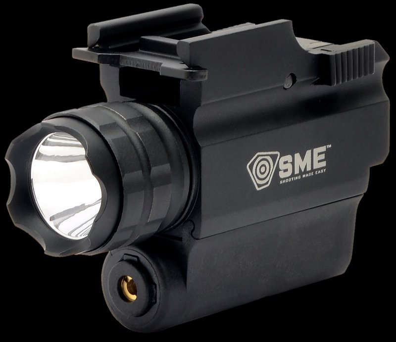 SME Handgun LED Light with Red Laser SME-WLLP 250 Lumens IPX4