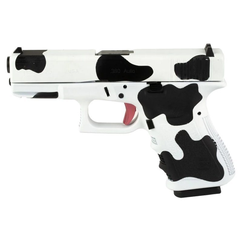 Glock G25 Gen 3 .380 ACP 4.02" Barrel Custom Cow Print Cerakote