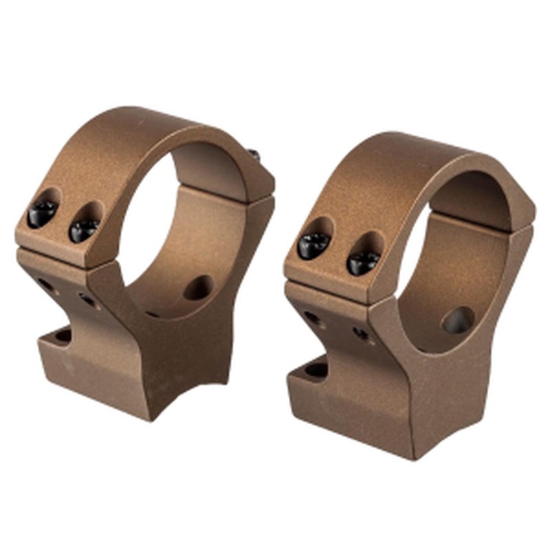 Talley Lightweight 2-Piece Scope Mount 30mm Rings Browning X-Bolt Hell's Canyon Burnt Bronze Medium