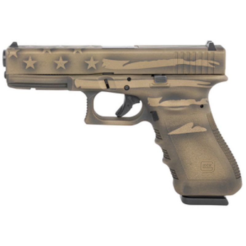 Glock G22 Gen 3 .40 S&W 4.49" 15rd Coyote Battle Worn Flag Cerakote