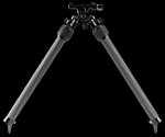 MDT Mountain Bipod ARCA Mount Carbon Fiber Legs 2.7–15.8 in Black