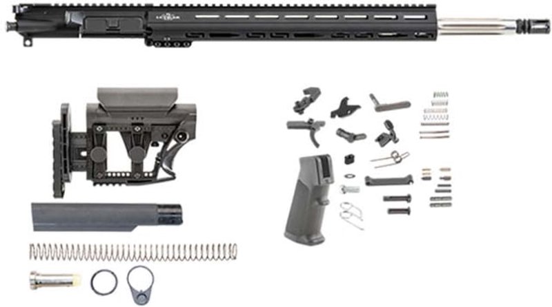 Luth-AR 20 in Bull Rifle Kit Minus Lower Receiver w/Coll. Stock