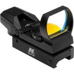 NcStar D4B Reflex Optic 1x 24x34mm 3 MOA Illuminated 4 Pattern Red Reticle