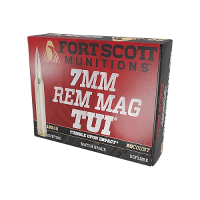 Fort Scott Munitions 7MMMAG-150-SCV2 7mm Rem Mag Solid Copper Spun Ammunition - 20 rounds