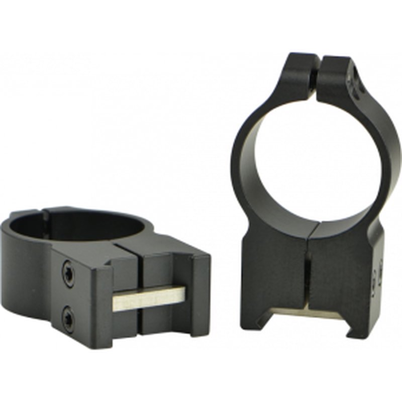 Warne 216M Maxima Fixed Ring Set 30mm Dia Extra High Steel Black Matte