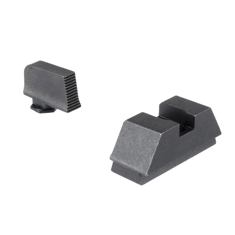 Ameriglo 2X-Large Optic Compatible Sight Set Front/Rear, Black/Black