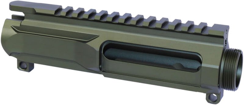 Guntec USA AR-15 5.56x45mm NATO Slabside Stripped Billet Upper Receiver Anodized Green