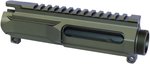 Guntec USA AR-15 5.56x45mm NATO Slabside Stripped Billet Upper Receiver Anodized Green