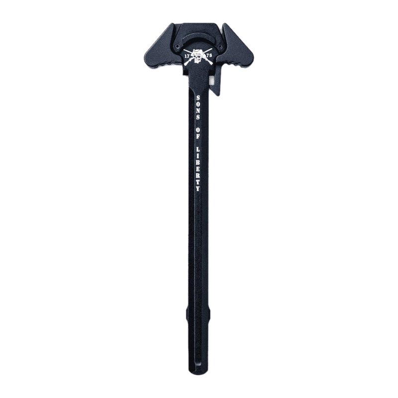 Sons of Liberty Gun Works Narrow Latch Charging Handle, Black - Efficient and Low-Profile Design