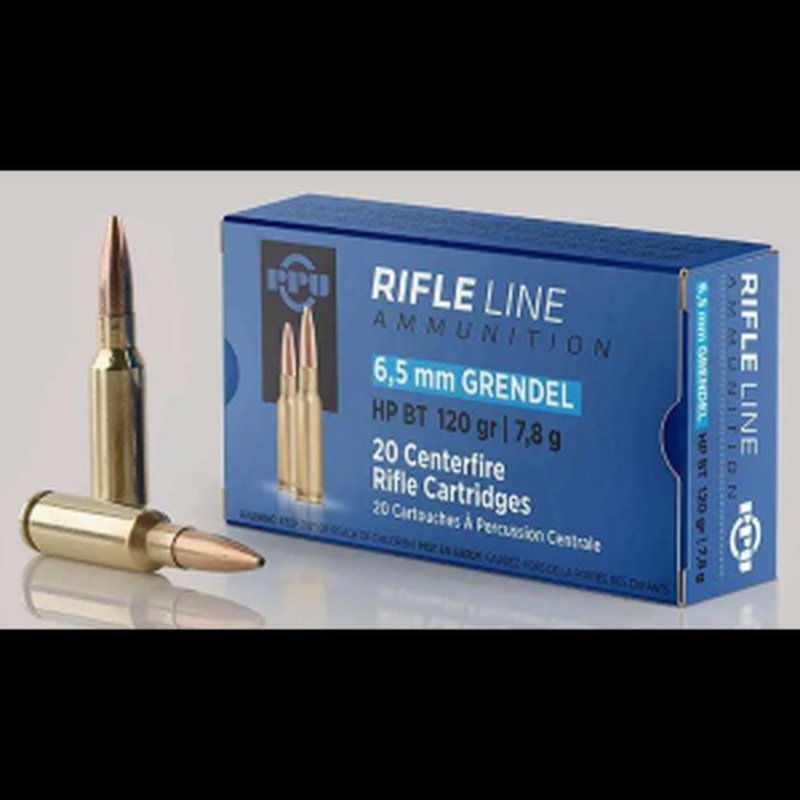 Prvi Partizan PPU 6.5 Grendel 120 Grain HPBT FMJ Ammo (20 Rds)